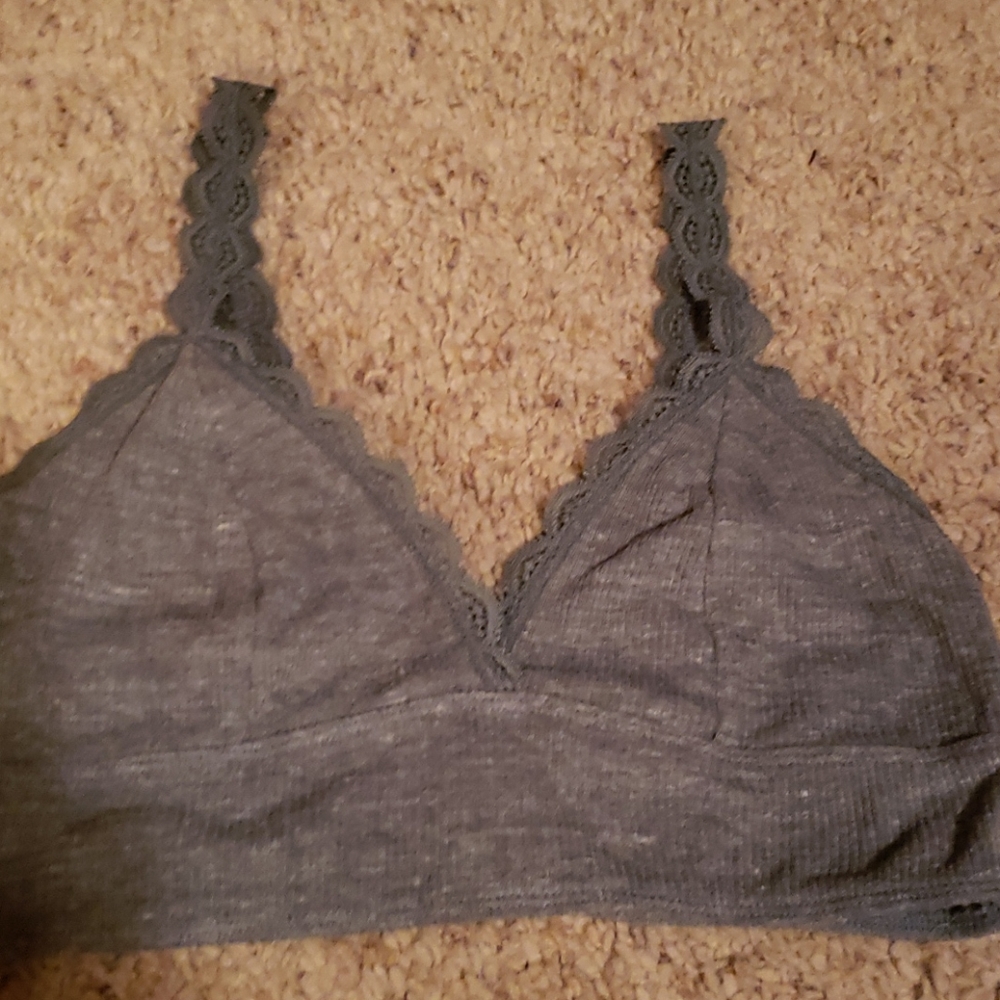 Victoria secret green soft medium bra and shorts